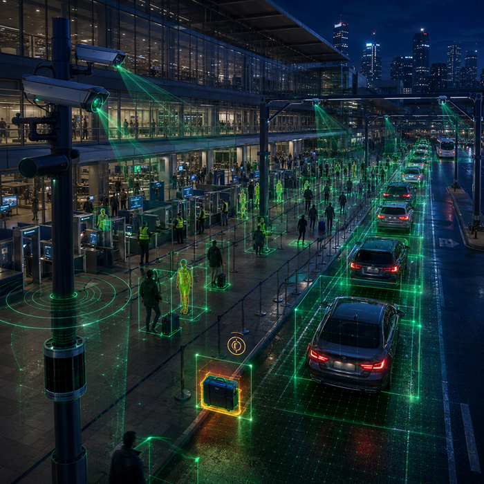Multi-sensor fusion for transit hubs